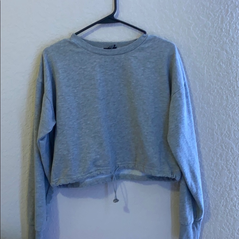gray sweater